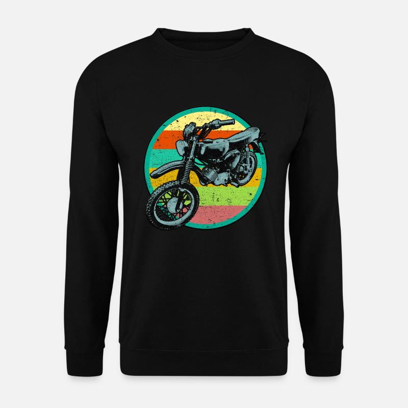 Patch de relief rétro pour cyclomoteur 3D look usé - Sweat-shirt Unisexe - noir