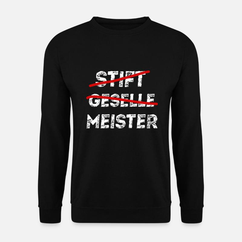 Gesellenprüfung lustiges Stift Meister Geselle - Unisex Pullover - Schwarz