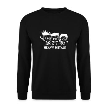 Funny Chemistry Poison - Heavy Metals - Sweat-shirt Unisexe - noir - Devant - Alina (178cm) & Michal (187cm)