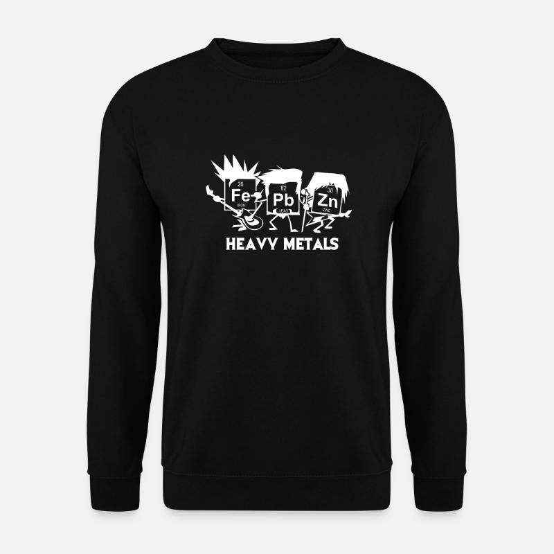 Funny Chemistry Gift - Heavy Metals - Unisex Pullover - Schwarz