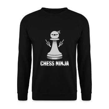Chess - Unisex Pullover - Schwarz - Vorne - Alina (178cm) & Michal (187cm)