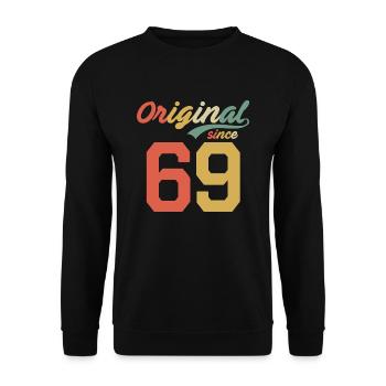 53ème anniversaire Original Retro Gift 1969 - Sweat-shirt Unisexe - noir - Devant - Alina (178cm) & Michal (187cm)