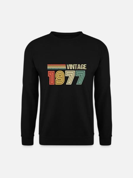 45ème anniversaire 1977 Vintage Cadeau d’anniversaire - Sweat-shirt Unisexe - noir