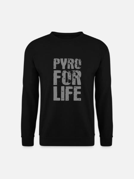 Pyro For Life Pyrotechnik Feuerwerk Silvester - Unisex Pullover - Schwarz