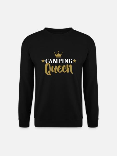 Camper Camping Queen Partnerlook Geschenk - Unisex Pullover - Schwarz