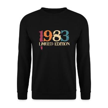 39e anniversaire Cadeau de 39 ans né en 1983 - Sweat-shirt Unisexe - noir - Devant - Alina (178cm) & Michal (187cm)