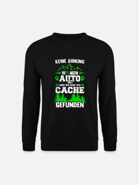 Geocacher Radar Lustiger Geocaching Spruch - Unisex Pullover - Schwarz
