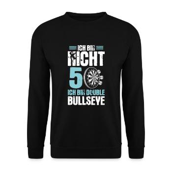 50. Geburtstag Angler Vintage 50 Jahre - Unisex Pullover - Schwarz - Vorne - Alina (178cm) & Michal (187cm)