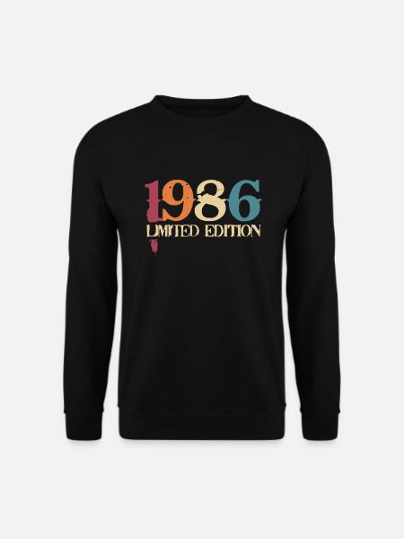 36. Geburtstag 36 Jahre Geschenk Jahrgang 1986 - Unisex Pullover - Schwarz