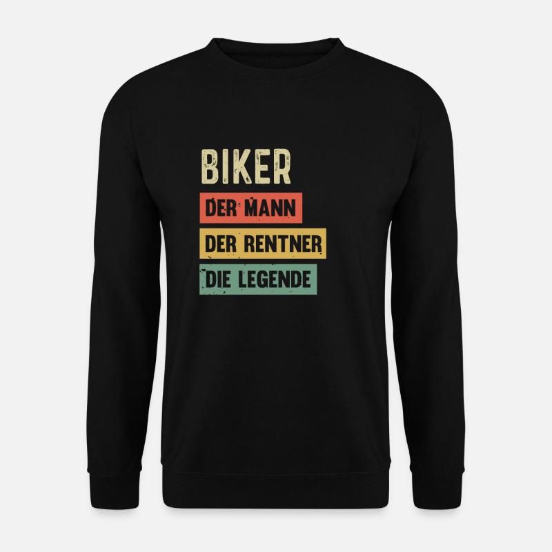 Fahrrad Rentner Biker Legende Radfahrer Geschenk - Unisex Pullover - Schwarz