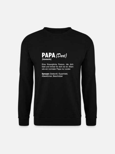 Dart Dad Dad Darts Darts Player Saying Father's Day - Unisex Sweatshirt - black