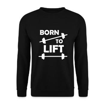 Haltériculettes bodybuilders Fit Sport Idée cadeau - Sweat-shirt Unisexe - noir - Devant - Alina (178cm) & Michal (187cm)