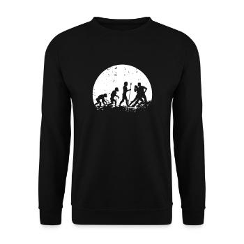 Professeur de danse Evolution Lune Danse École de danse Danse - Sweat-shirt Unisexe - noir - Devant - Alina (178cm) & Michal (187cm)