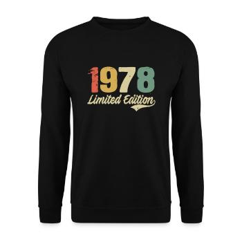 44ème anniversaire 44 ans cadeau né en 1978 - Sweat-shirt Unisexe - noir - Devant - Alina (178cm) & Michal (187cm)