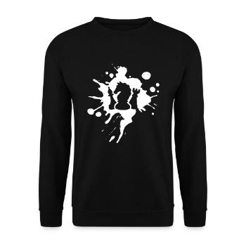 Échecs d’échecs jeu d’échecs - Sweat-shirt Unisexe - noir - Devant - Alina (178cm) & Michal (187cm)