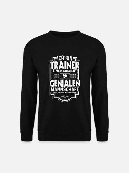 Tennis Trainer Spruch Lustiges Tennisspieler - Unisex Pullover - Schwarz