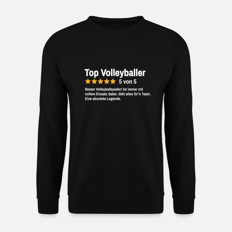 Volleyball Spruch Volleyballspieler Volleyballer - Unisex Pullover - Schwarz