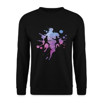 Fencing Sport Sword Fencing Fencing - Unisex Sweatshirt - black - Front - Alina (178cm) & Michal (187cm)