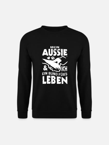 Australian Shepherd Aussie Ein Bund fürs Leben - Unisex Pullover - Schwarz