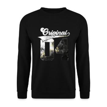 22E ANNIVERSAIRE 2004 ORIGINAL 04 - Sweat-shirt Unisexe - noir - Devant - Alina (178cm) & Michal (187cm)