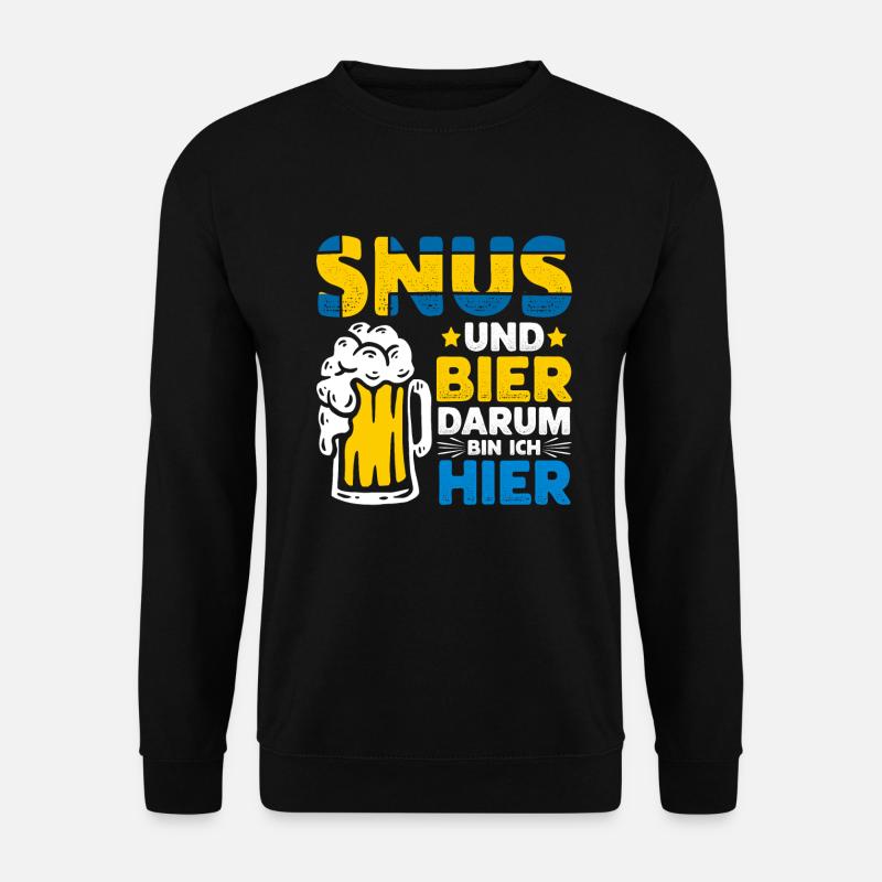 Snus Tabak Nikotin - Unisex Pullover - Schwarz
