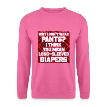 Costume de kilt écossais Saying - Jupe écossaise - Sweat-shirt Unisexe - rose - Devant