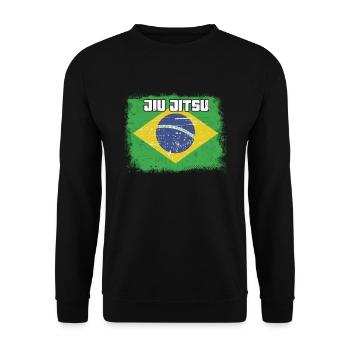 Martial Arts BJJ Brazilian Jiu Jitsu - Unisex Pullover - Schwarz - Vorne - Alina (178cm) & Michal (187cm)