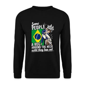 Martial Arts BJJ Brazilian Jiu Jitsu - Unisex Pullover - Schwarz - Vorne - Alina (178cm) & Michal (187cm)
