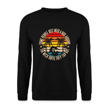 Martial Arts BJJ Brazilian Jiu Jitsu - Unisex Pullover - Schwarz - Vorne - Alina (178cm) & Michal (187cm)