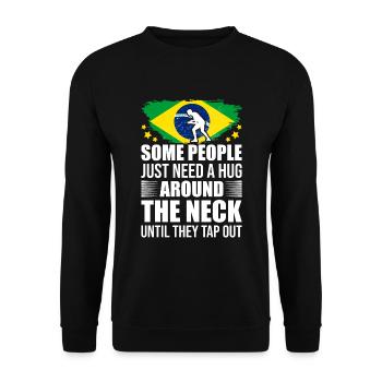 Martial Arts BJJ Brazilian Jiu Jitsu - Unisex Pullover - Schwarz - Vorne - Alina (178cm) & Michal (187cm)