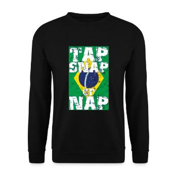 Martial Arts BJJ Brazilian Jiu Jitsu - Unisex Pullover - Schwarz - Vorne - Alina (178cm) & Michal (187cm)