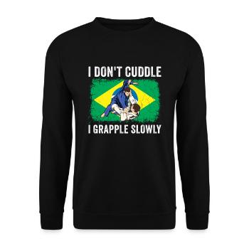Martial Arts BJJ Brazilian Jiu Jitsu - Unisex Pullover - Schwarz - Vorne - Alina (178cm) & Michal (187cm)
