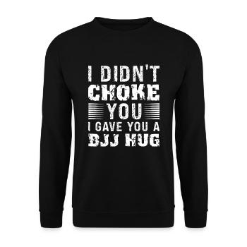 Martial Arts BJJ Brazilian Jiu Jitsu - Unisex Pullover - Schwarz - Vorne - Alina (178cm) & Michal (187cm)