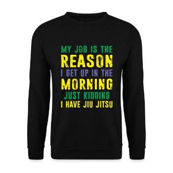 Martial Arts BJJ Brazilian Jiu Jitsu - Unisex Pullover - Schwarz - Vorne - Alina (178cm) & Michal (187cm)