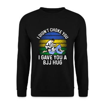 Martial Arts BJJ Brazilian Jiu Jitsu - Unisex Pullover - Schwarz - Vorne - Alina (178cm) & Michal (187cm)