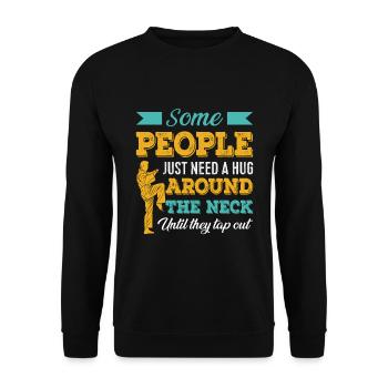 Martial Arts BJJ Brazilian Jiu Jitsu - Unisex Pullover - Schwarz - Vorne - Alina (178cm) & Michal (187cm)