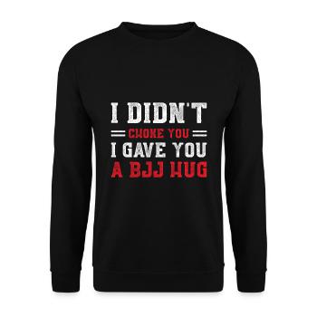 Martial Arts BJJ Brazilian Jiu Jitsu - Unisex Pullover - Schwarz - Vorne - Alina (178cm) & Michal (187cm)