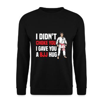 Martial Arts BJJ Brazilian Jiu Jitsu - Unisex Pullover - Schwarz - Vorne - Alina (178cm) & Michal (187cm)