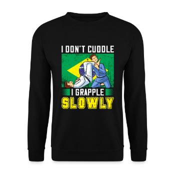 Martial Arts BJJ Brazilian Jiu Jitsu - Unisex Pullover - Schwarz - Vorne - Alina (178cm) & Michal (187cm)