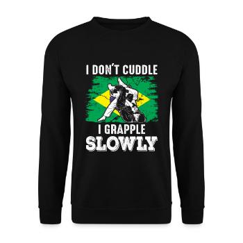 Martial Arts BJJ Brazilian Jiu Jitsu - Unisex Pullover - Schwarz - Vorne - Alina (178cm) & Michal (187cm)