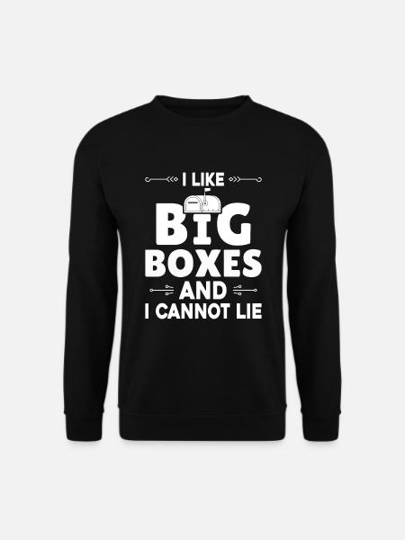 Briefkasten Postbote Spruch Postzusteller - Unisex Pullover - Schwarz