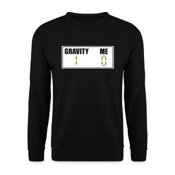 Gebrochener Arm Spruch - Fraktur Gipsarm - Unisex Pullover - Schwarz - Vorne - Alina (178cm) & Michal (187cm)