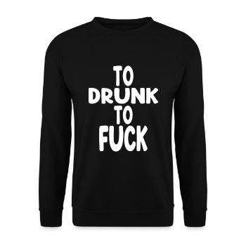 Pour boire pour baiser - Sweat-shirt Unisexe - noir - Devant - Alina (178cm) & Michal (187cm)