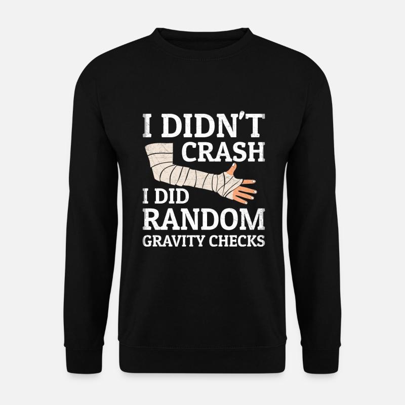 Gravity Checks - Gipsarm Armbruch Knochenbruch - Unisex Pullover - Schwarz