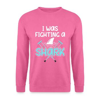 Gebrochenes Bein Spruch - Fraktur Gipsbein - Unisex Pullover - Pink - Vorne
