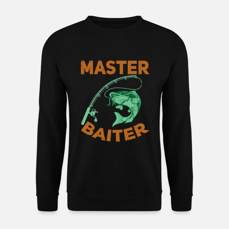Master Baiter - Wels Catfish Hunter - Unisex Pullover - Schwarz