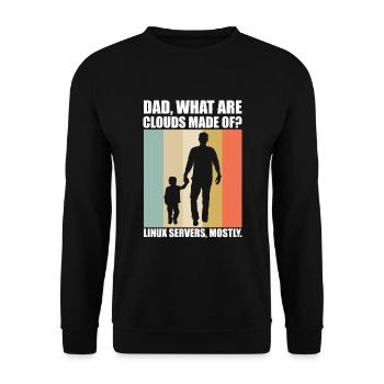 Cloud Computing Informatik Tech - Unisex Pullover - Schwarz - Vorne - Alina (178cm) & Michal (187cm)