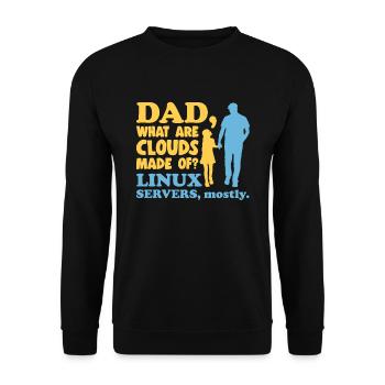 Cloud Computing Informatik Tech - Unisex Pullover - Schwarz - Vorne - Alina (178cm) & Michal (187cm)