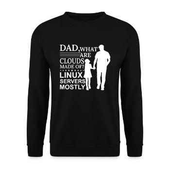 Cloud Computing Informatik Tech - Unisex Pullover - Schwarz - Vorne - Alina (178cm) & Michal (187cm)