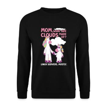 Cloud Computing Informatik Tech - Unisex Pullover - Schwarz - Vorne - Alina (178cm) & Michal (187cm)